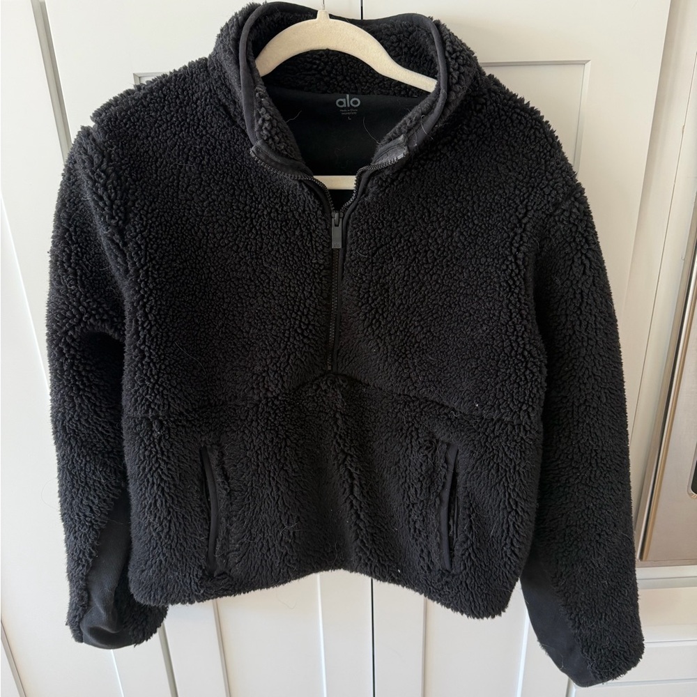 ALO Yoga Black Sherpa Jacket